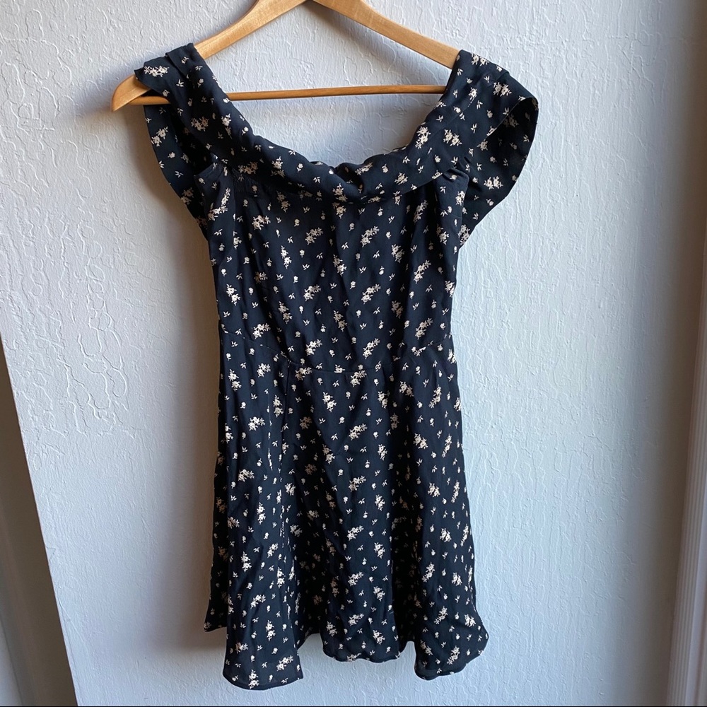 Reformation off the shoulder short dress